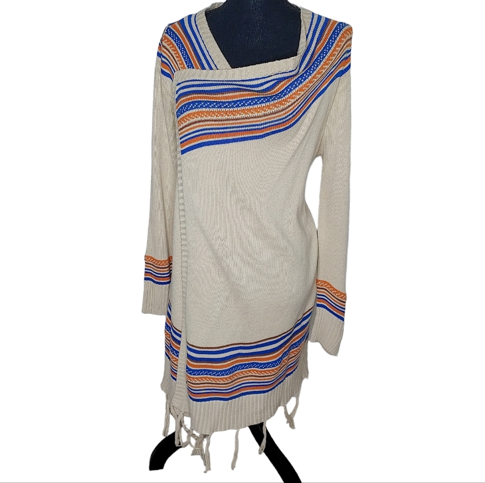Selfie Couture M/L Lightweight Southwest Fringed Rodeo Western Beachy Cardigan
